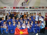 Tuyển Vovinam Việt Nam giành ngôi đầu toàn đoàn tại Giải vô địch châu Á lần thứ 4 năm 2018